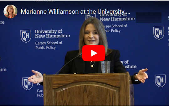We'd Better Politicize Love: "First We Feed The Children" - Marianne Williamson We'd Better Politicize Love: "First We Feed The Children" - Marianne Williamson