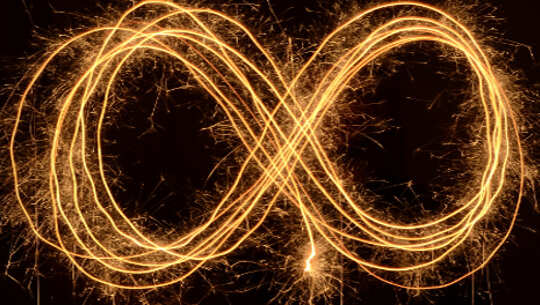 Using The Power of the Infinity Symbol for Healing, Decision Making, and Relationships the infinity symbol made up of strands of light