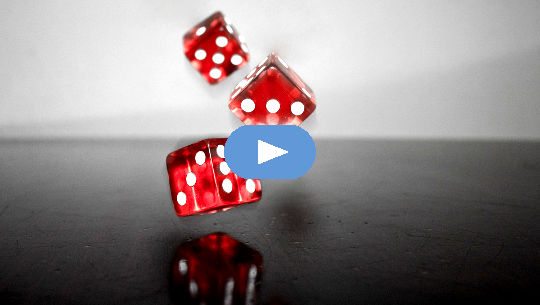 The Gift of Uncertainty: Making Friends with Maybe red dices in mid air