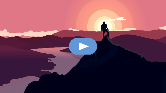 Planet Earth Survival Guide a person standing atop mountains on higher ground