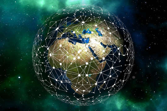 Today's Inspiration: October 26, 2022 points of light interconnected on planet earth