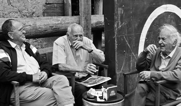 How to Create Meaningful Friendships in Your Adult Years three older men sitting around talking