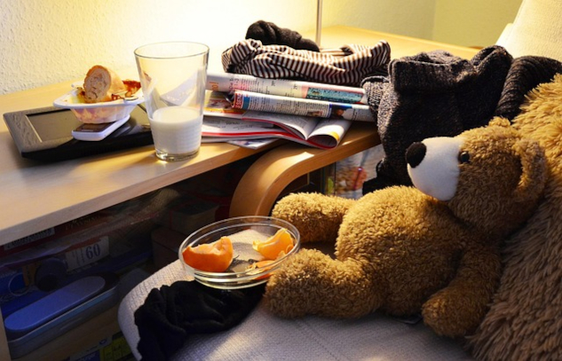 A messy child's room. Image by congerdesign from Pixabay.