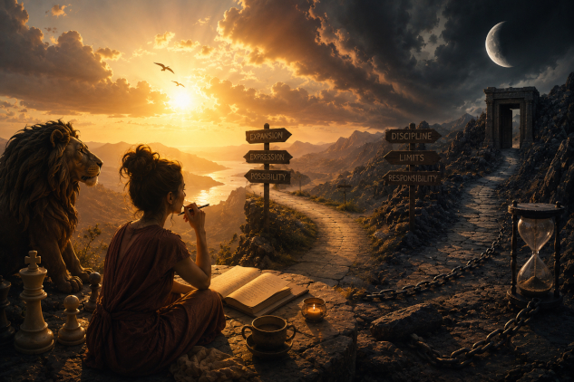 leo sun lion woman reflecting