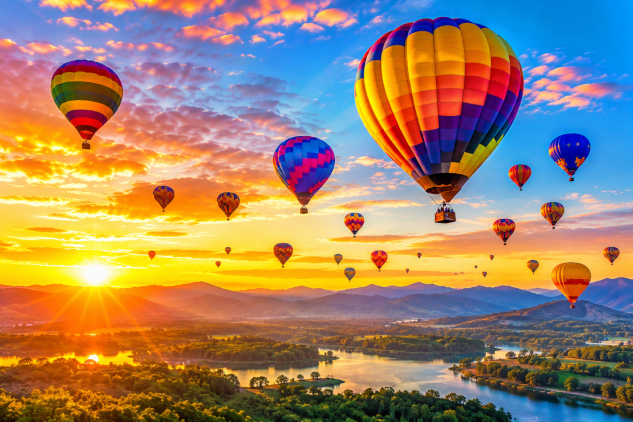 hot air balloons